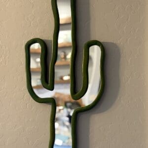 MCM Cactus wall mirror, saguaro cactus wall mirror